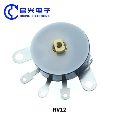 China RV12 Potenciômetro de roda de polegar rotativo com comutação 5k 10k 100k à venda