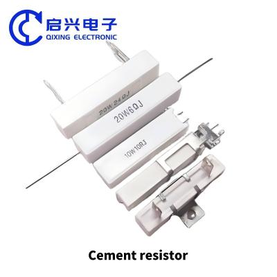 China Resistores de potência de cimento 2W 3W 5W 7W 10W 15W 20W 30W 50W 100W 1000W SQT, SQP, SQM, SQZ, MPR Resistores de potência de cimento à venda