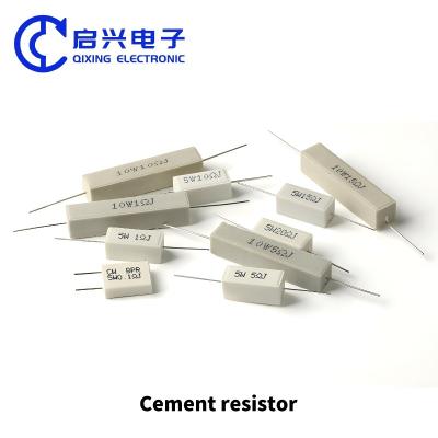 China Resistores cerámicos de cemento 1W 2W 3W 5W 7W 10W 15W 20W 30W 50W 100W en venta