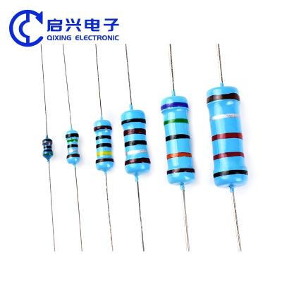 China 1W 2W 3W Metal film Resistance 0.22R 1% Five color ring resistor Spot supply for sale