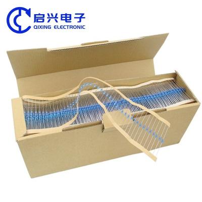 China Carbon film resistance 5% 1/2W 1/4W 1W 1K 10K 100K 4.7K 220R 200K 2.2K 1M for sale
