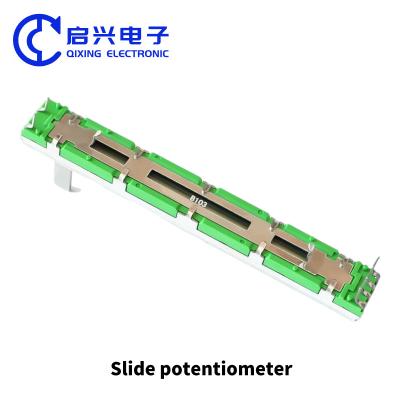 중국 75mm 믹서 패더 B10K 듀얼 채널 직선 슬라이딩 포텐티오미터 B103 판매용