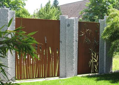 China Ornamento de aço inoxidável decorativos do jardim com testes padrões de bambu à venda
