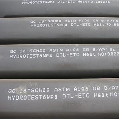 China Tubería de acero inconsútil galvanizada 4m m del carbono de Astm A106 en venta