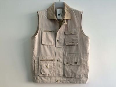 China Mens classic vest，mens waist coat, gilet, vest in T/C fabric, beige colour, S-3XL, 049 for sale