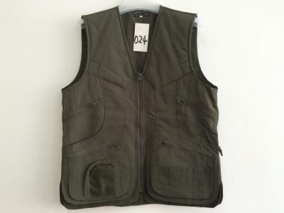 China Hunting vest in taslan fabric, S-3XL, olive, green color, water proof for sale