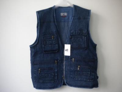 China Jeans vest, denim vest, in 100% cotton, S-3XL, denim blue, navy for sale