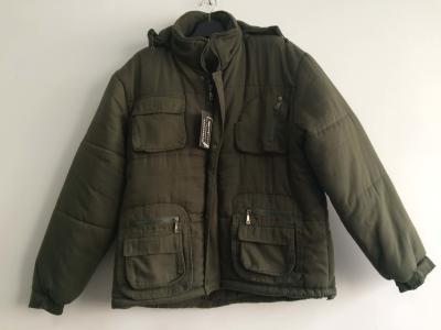 China padded jacket, polar fleece jacket, olive green, S-3XL, padding and polarfleece lining for sale