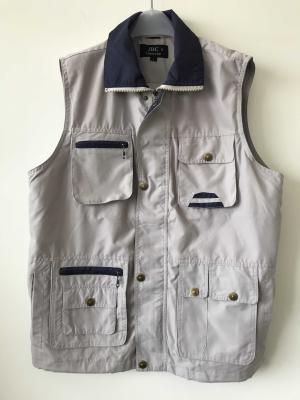China Mens classic vest，mens waist coat, gilet, vest in peach skin fabric, stone/beige colour, S-3XL, 049 for sale