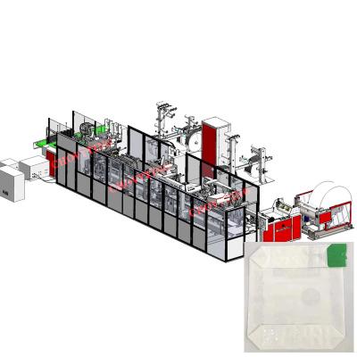 China Cement packaging Plastic block bottom Valve Bag Making Machine High Production for sale