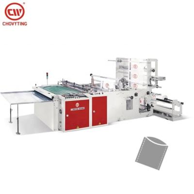 China 80pcs/min Side Seal Bag Making Machine Two Lines Production for sale