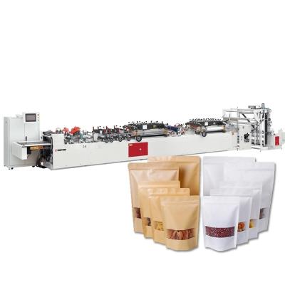 China 3 Side Sealing Stand Up Zipper Pouch Making Machine 35m/min For Juice Milk Liquid for sale