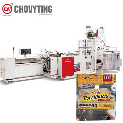 China Fully Automatic Bread Bag Making Machine , Stand Up Zipper Poly Bag Making Machine for sale