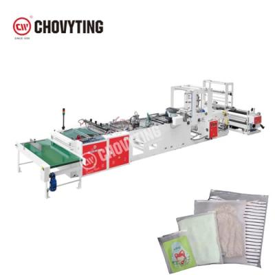China 100PCS/Min Frosted Zipper Bag Making Machine , Self Sealing Clothes Bag Making Machine for sale