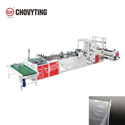 China Plastic PE Zipper Bag Making Machine 80pcs/min Heating Sealing Hot Cutting for sale
