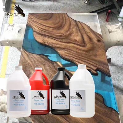 China Crystal Clear Bar Table Top Epoxy Resin Coating Art  Gloss Epoxy Countertops DIY for sale