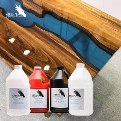China Crystal Clear Art Resin Coating 100% Solid Two Component Epoxy Resin For Bar Countertops for sale