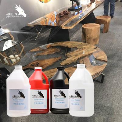 China Mixing Ratio 1:1 Epoxy Resin AB Glue For Wood Table And Crafts DIY Countertops Making for sale