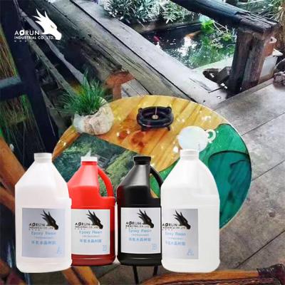 China UV Proof Countertop Epoxy Resin Rigid Casting Jewelry Making River Table for sale