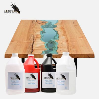 China Bar Countertops River Resin Crystal Clear Epoxy AB Glue Pure Transparent for sale