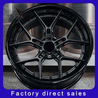 China Customized Luxury Monoblock 2 Piece 3 Piece Forged Alloy Wheels For High End forged WHEELs Racing Cars for sale