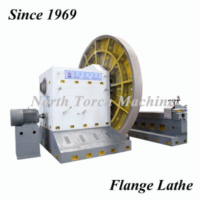 China Conventional Flange Lathe , Large High Precision Lathe Machine Pipe Connector Use for sale