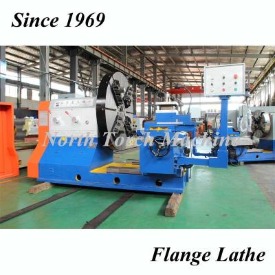 China Special Flange Lathe High Speed , Cnc Metal Lathe For Turning Facing Flange for sale