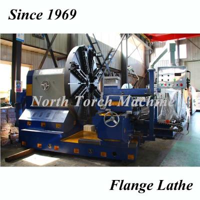 China Metal Flange Lathe Easy Operation With PLC Control Long Working Life for sale