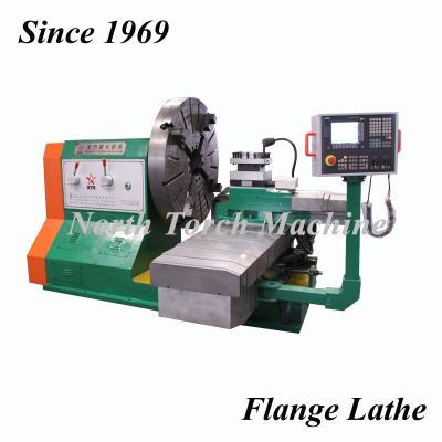 China Facing In Flange Turning Lathe Machine High Precision With GSK System for sale