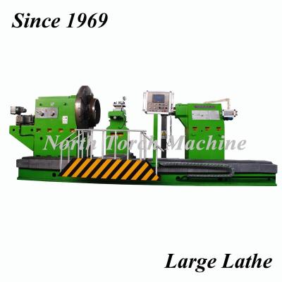 China Large Heavy Duty Horizontal CNC Lathe Machine For Turning 6000 Mm Roller for sale