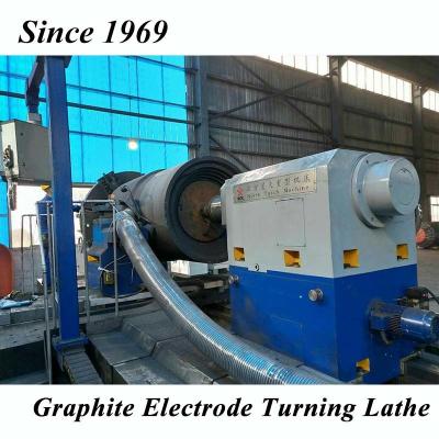 China Facing Tapping Graphite Eletrode Horizontal CNC Lathe for sale
