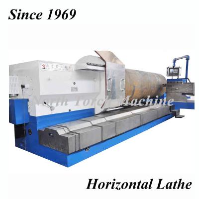 China Steel Roll 40T Workpiece Horizontal Lathe Machine for sale
