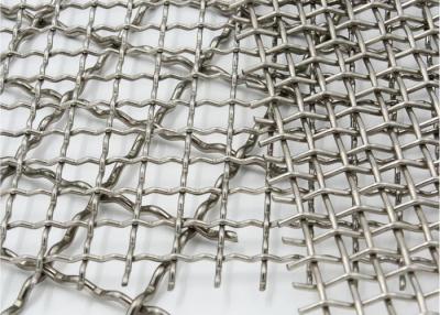 China 0.5mm Stainless Crimped Wire Mesh Intermediate Construction Rigid Barbecue for sale