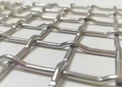 China Stainless Steel Panels 15mm Lock Crimp Wire Mesh 2x2 Plain Weave for sale
