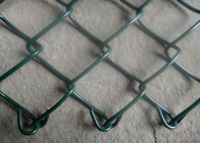 China Green Metal Chain Link Mesh Fence Anti Corrosive High Strength Size Customized for sale