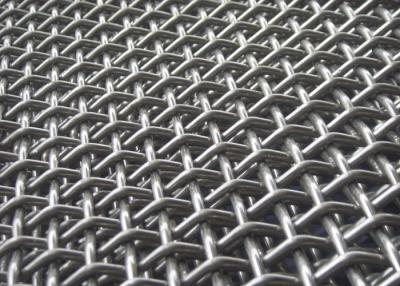 China SS304 Plain Crimped Wire Mesh Fence Carbon Steel Mining Screen Mesh for sale