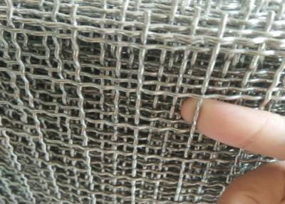 China 0.5-10mm Hot Dip Galvanized Wire Mesh , Stainless Steel Crimped Mesh For Protection for sale