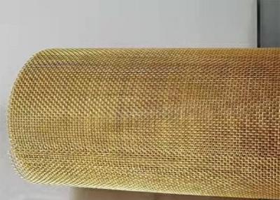 China Brass Decorative Wire Mesh SWG38 60X60 Mesh Plain Weave Woven Type for sale
