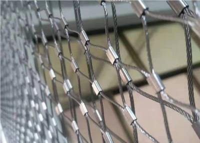 中国 保護試供品のための銀製のステンレス鋼のフェルール ロープの網 販売のため