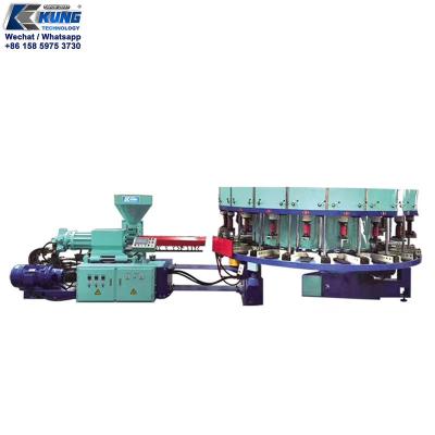 China Durable DIP PVC Injection Molding Shoe Machine Rotary 5000x2350x1900mm for sale