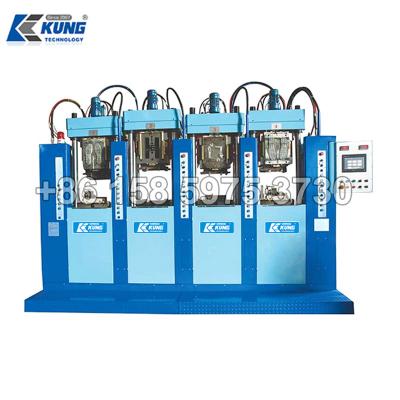 China Electric Plastic Sole Injection Molding Machine 4 Station Single Color for sale