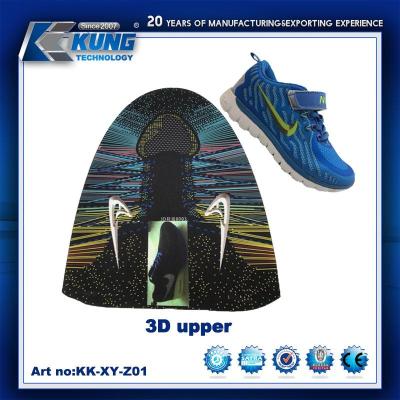 China Waterproof 3D Sport Shoes Upper , Men Sport Shoes Breathable Upper for sale
