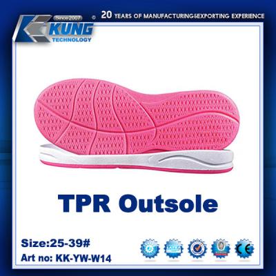 China TPR ligero EVA Outer Sole Practical Wear resistente para los zapatos de los hombres en venta