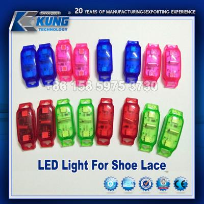 China Practical Lightweight Sneaker LED Light , Multipurpose LED Shoe Safety Light for sale