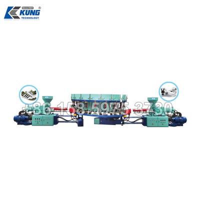 Chine Machine automatique de moulage par injection de PVC, double moule de PVC de couleur faisant la machine à vendre