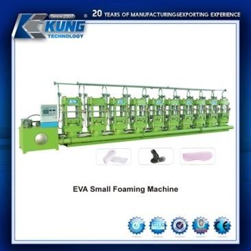 China 15KW Practical Shoe Sole Moulding Machine , 6 Stations EVA Small Foaming Machine for sale