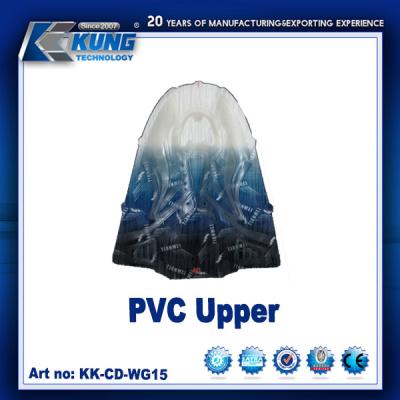 中国 Customized Color PVC Shoes Upper / Oem Pvc Mesh Injection Sports Shoes Upper 販売のため