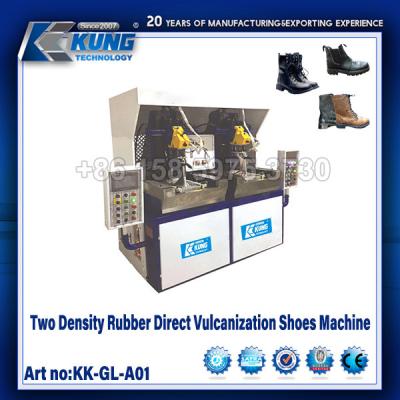 China Two Density Rubber Direct Vulcanization Shoes Making Machine Safety Shoe Injection Machine for sale
