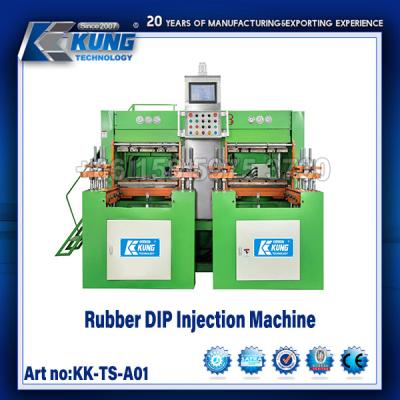 China 2  Stations Shoe Making Machine Rubber DIP Shoe Injection Machine for sale