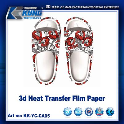 China Customised Color 3d Printed Heat Transfer Film Paper For Shoe Making for sale
